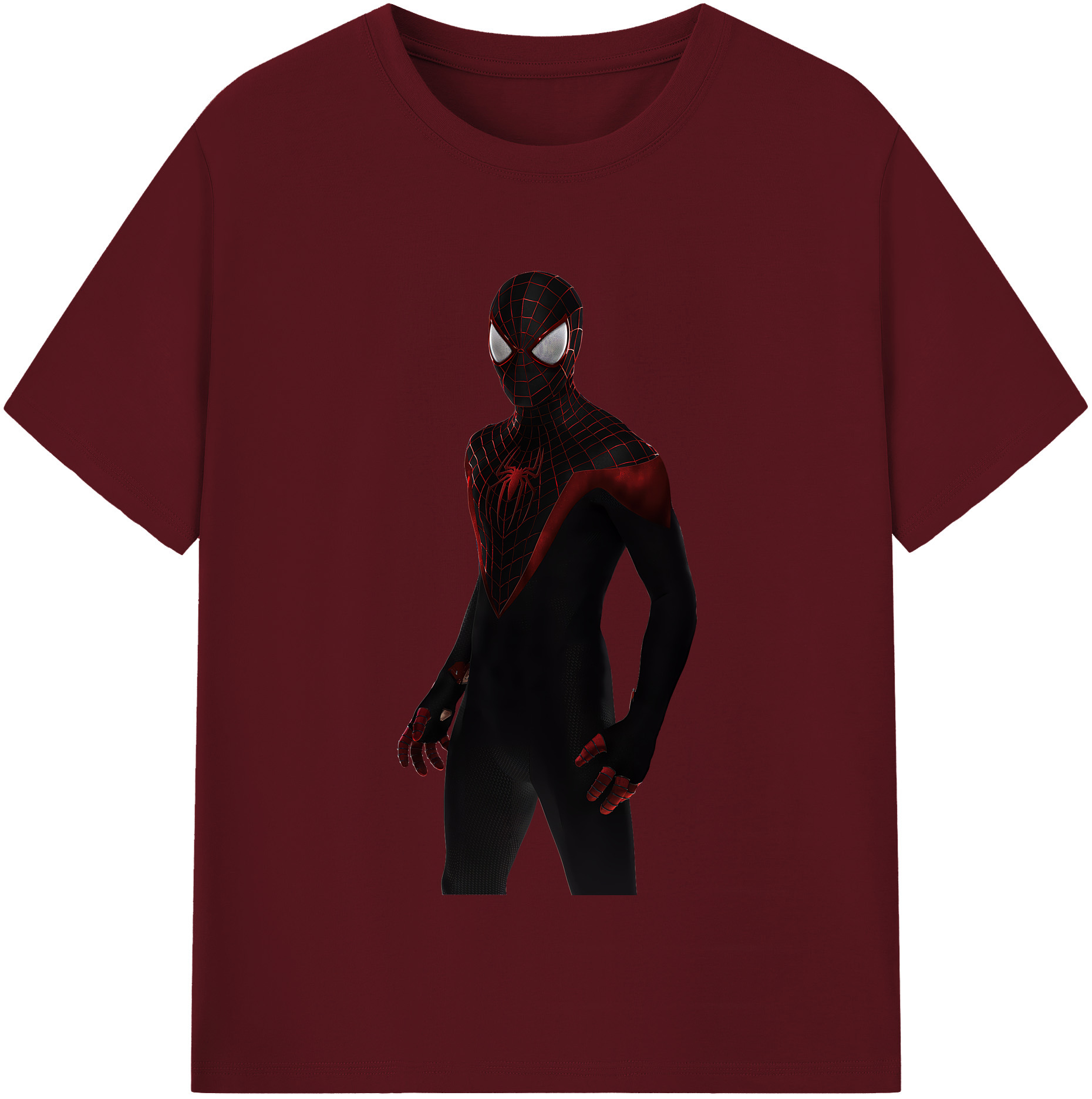（画像用） Spider Man スパイダーマン 綿100％半袖Tシャツ（フロントプリント）